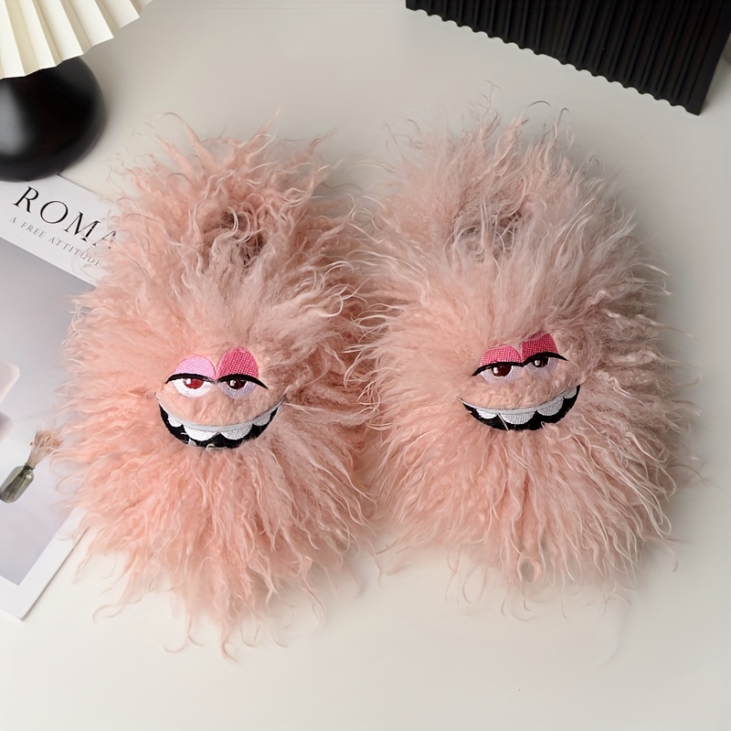 🔥Last Day Promotion 50% OFF - Funny plush slippers for winter home