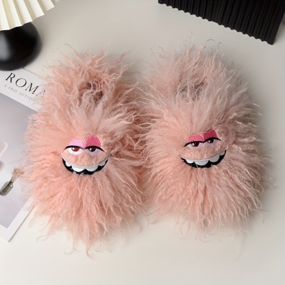🔥Last Day Promotion 50% OFF - Funny plush slippers for winter home