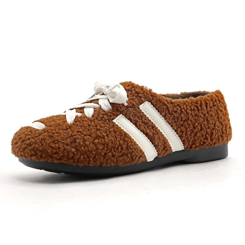 New winter women's plush loafers