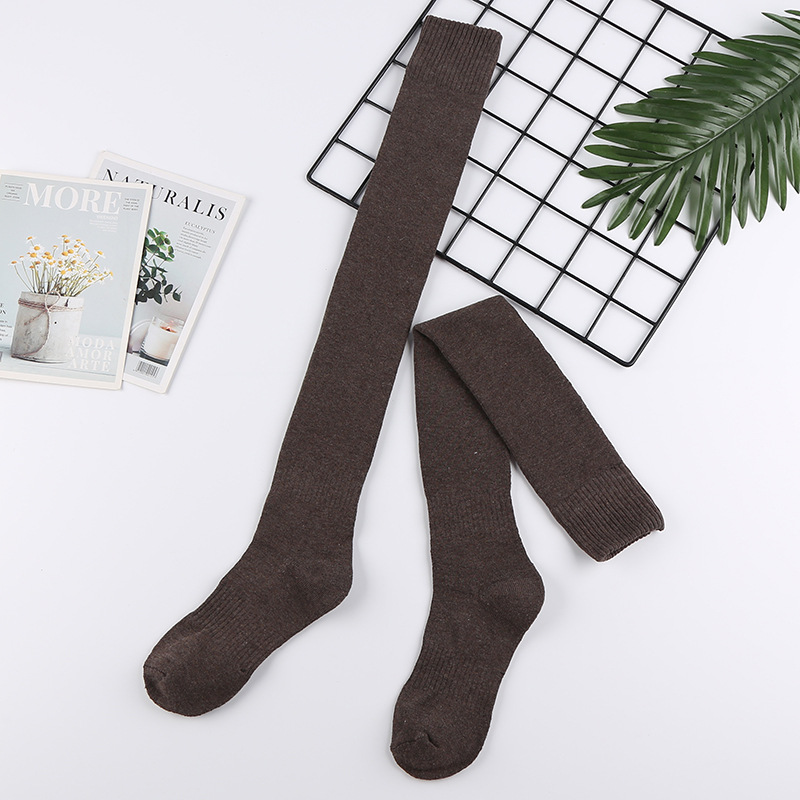 Women's winter over-the-knee cotton socks