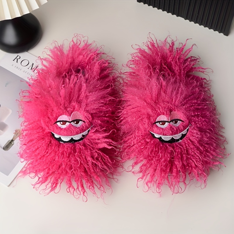 🔥Last Day Promotion 50% OFF - Funny plush slippers for winter home