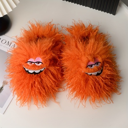 🔥Last Day Promotion 50% OFF - Funny plush slippers for winter home