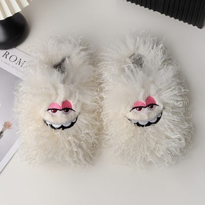 🔥Last Day Promotion 50% OFF - Funny plush slippers for winter home