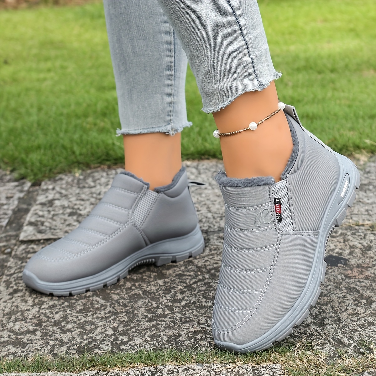 🔥Last Day Promotion 50% OFF - Women's fashionable and warm ankle boots with fleece lining