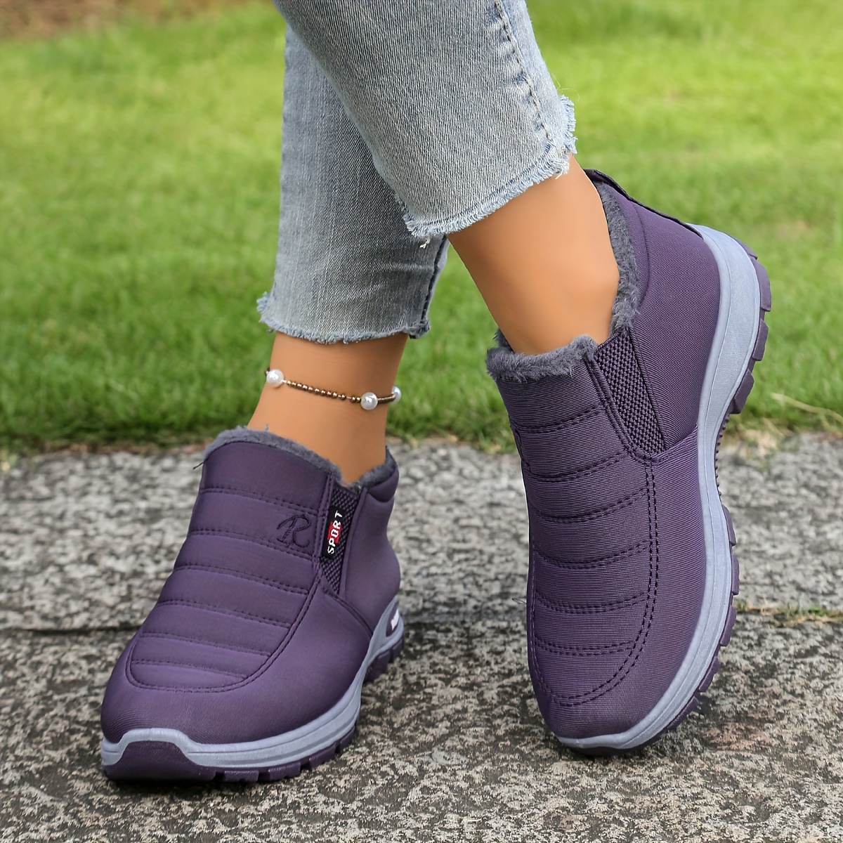 🔥Last Day Promotion 50% OFF - Women's fashionable and warm ankle boots with fleece lining
