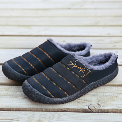 😍Last Day 50% OFF🔥Unisex Warm Waterproof Winter Mules – Cozy Slip-On Shoes with a Non-Slip Sole