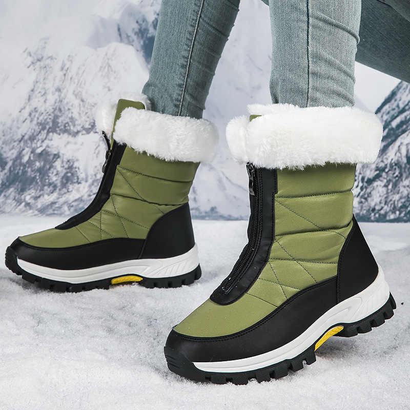 🔥Last Day Promotion 50% OFF --- Women's winter outdoor high-top fleece-lined warm snow boots