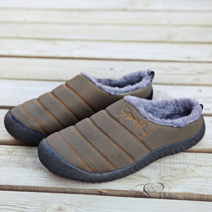 😍Last Day 50% OFF🔥Unisex Warm Waterproof Winter Mules – Cozy Slip-On Shoes with a Non-Slip Sole
