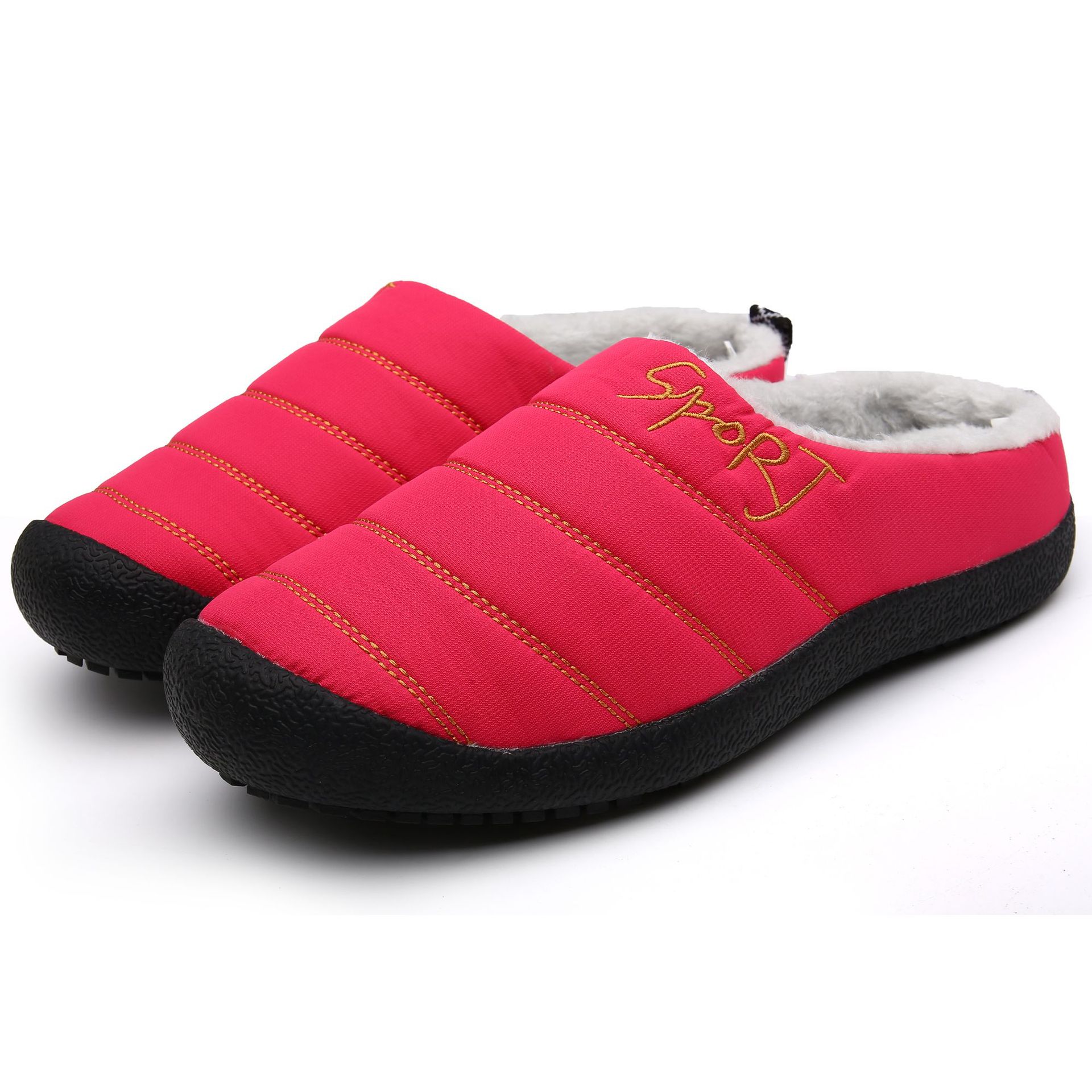 😍Last Day 50% OFF🔥Unisex Warm Waterproof Winter Mules – Cozy Slip-On Shoes with a Non-Slip Sole
