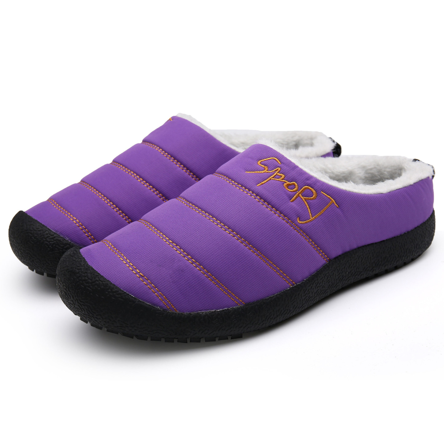 😍Last Day 50% OFF🔥Unisex Warm Waterproof Winter Mules – Cozy Slip-On Shoes with a Non-Slip Sole