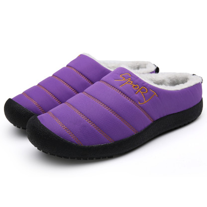 😍Last Day 50% OFF🔥Unisex Warm Waterproof Winter Mules – Cozy Slip-On Shoes with a Non-Slip Sole
