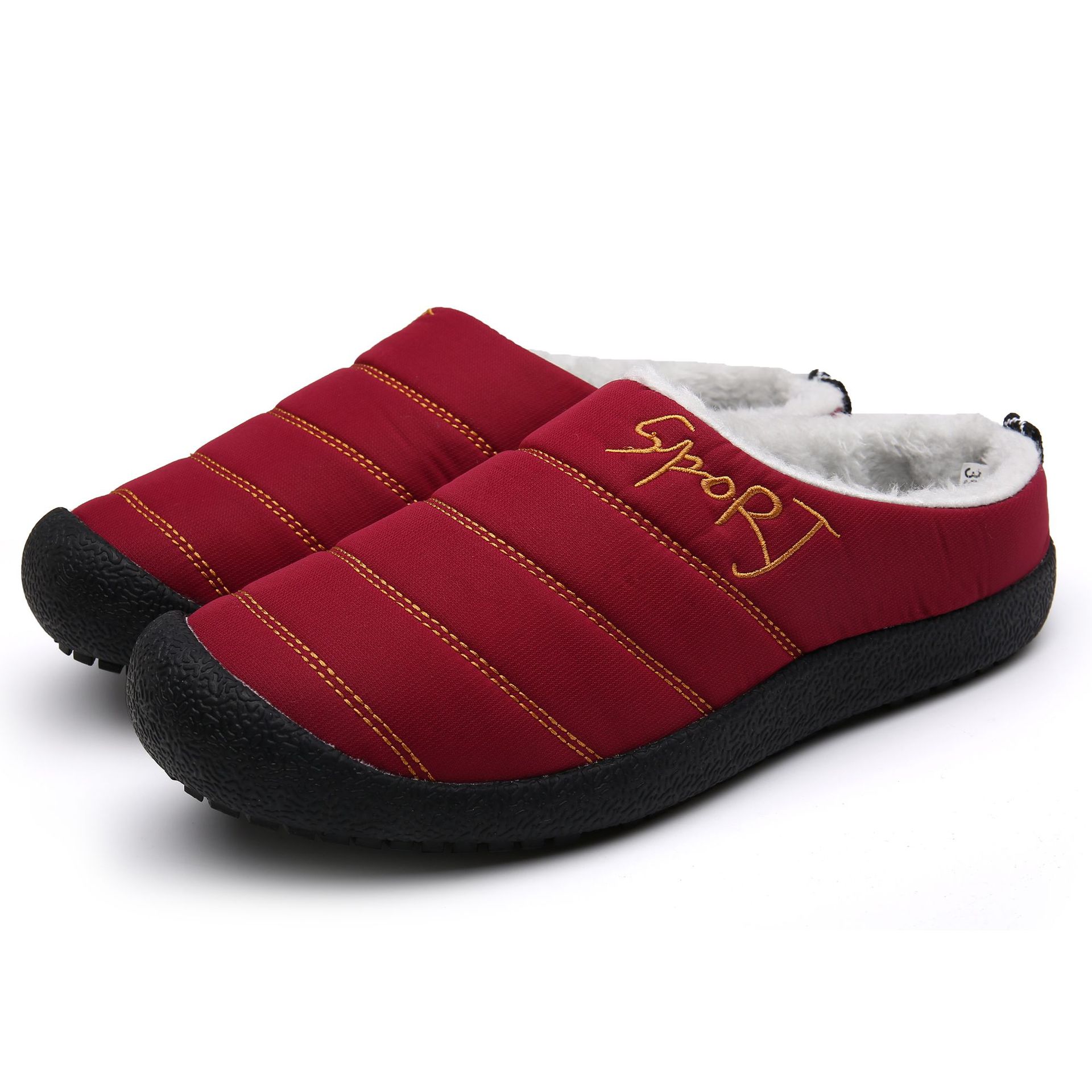😍Last Day 50% OFF🔥Unisex Warm Waterproof Winter Mules – Cozy Slip-On Shoes with a Non-Slip Sole