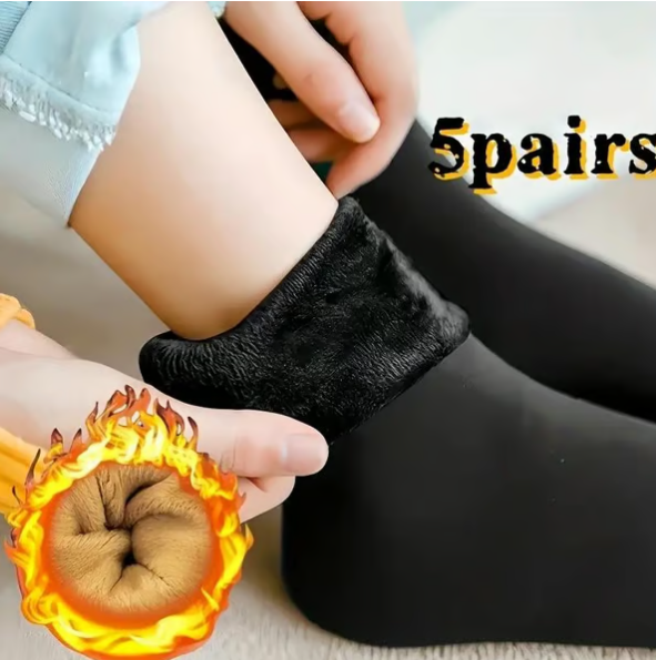 Unisex fleece-lined snow socks