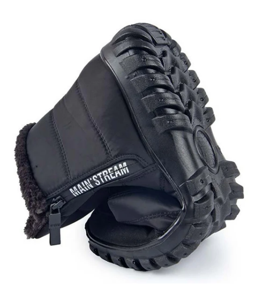 🔥Last Day Promotion 50% OFF --- Men's Waterproof Warm Cotton Zipper Snow Ankle Boots 