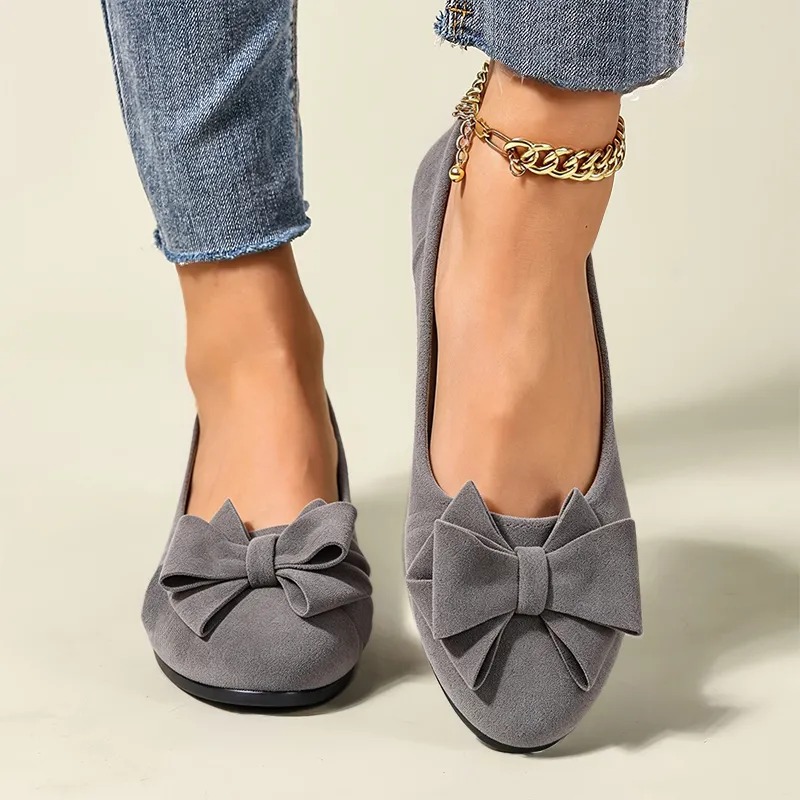😍Last Day 50% OFF🔥Women’s Mary Jane Shoes – Comfortable Wedge Flats with Bow Detail