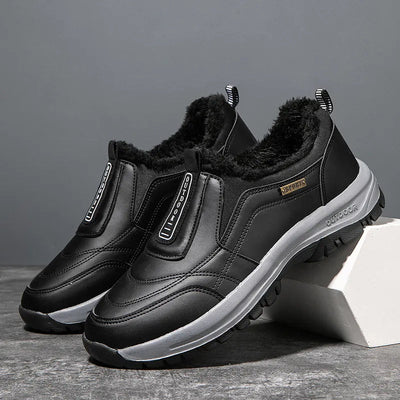 ⏰Last Day! 50% OFF 🔥Men's Orthopedic Slip-On Winter Walking Shoes - Fleece-Lined, Waterproof & Anti-Slip Rubber Sole