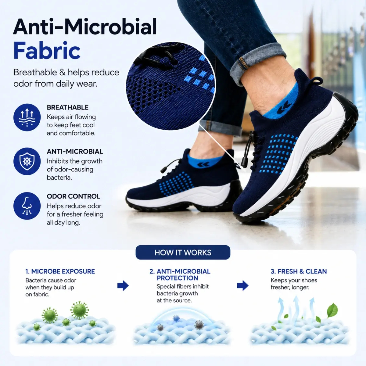 🔥Mega Sale - Buy Now & Save 50% OFF🔥Ortho Stretch Cushion Comfort & Relief All Day Walking Shoes