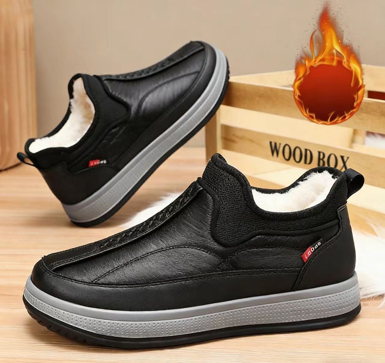 ⏰Last Day! 50% OFF 🔥Men's winter thickened warm non-slip cotton shoes