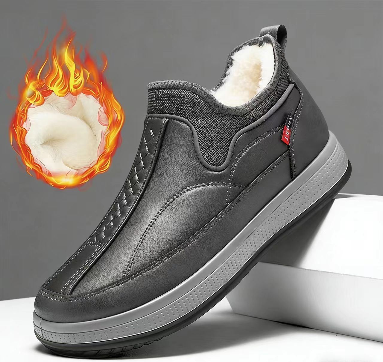 ⏰Last Day! 50% OFF 🔥Men's winter thickened warm non-slip cotton shoes