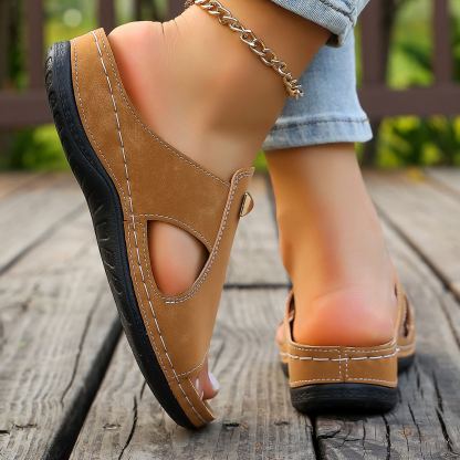 🔥Mega Sale - Buy Now & Save 50% OFF🔥Women's Wedge Heel Orthopedic Sandals – New Summer 2026 Metallic Decor Sandals