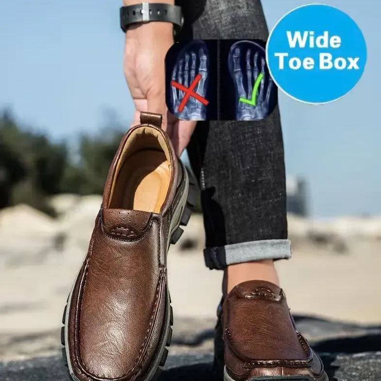 🔥Mega Sale - Buy Now & Save 50% OFF🔥Men's Handmade Genuine Leather Orthopedic Walking Shoes