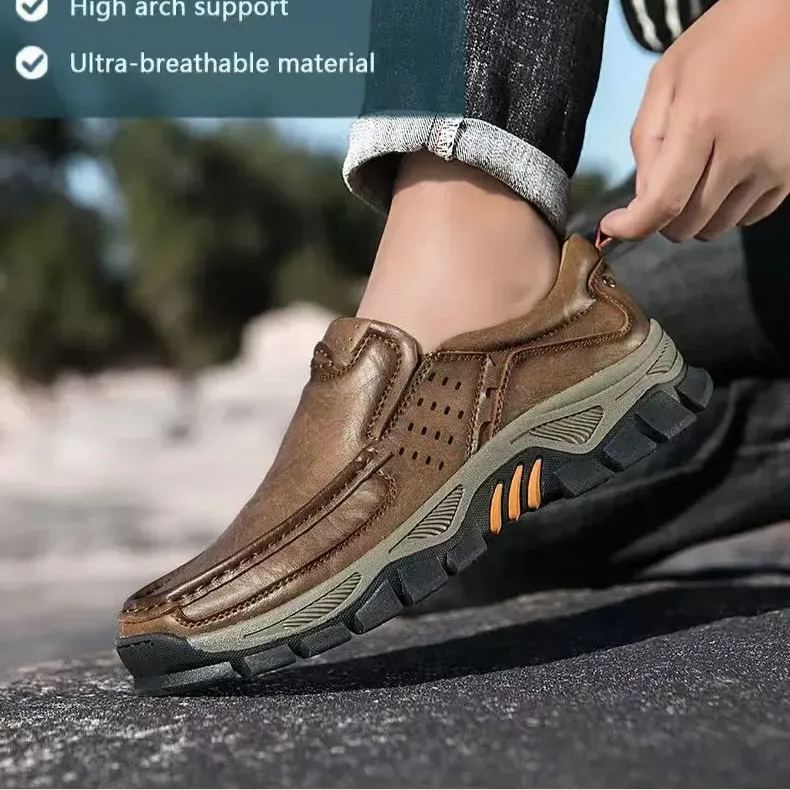 🔥Mega Sale - Buy Now & Save 50% OFF🔥Men's Handmade Genuine Leather Orthopedic Walking Shoes