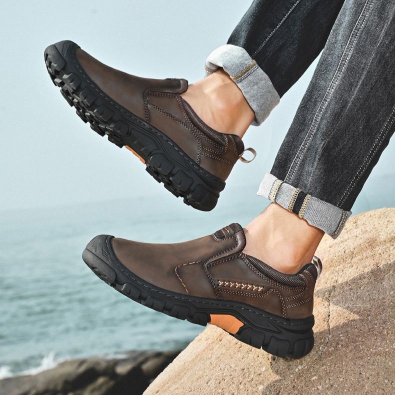 🔥Mega Sale - Buy Now & Save 50% OFF🔥Men’s Genuine Leather Slip-On Outdoor Walking Shoes
