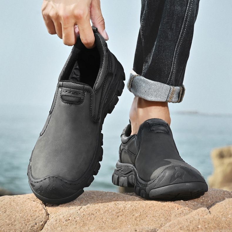 🔥Mega Sale - Buy Now & Save 50% OFF🔥Men’s Genuine Leather Slip-On Outdoor Walking Shoes