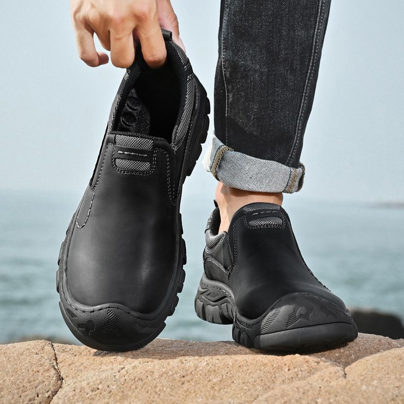 🔥Mega Sale - Buy Now & Save 50% OFF🔥Men’s Genuine Leather Slip-On Outdoor Walking Shoes