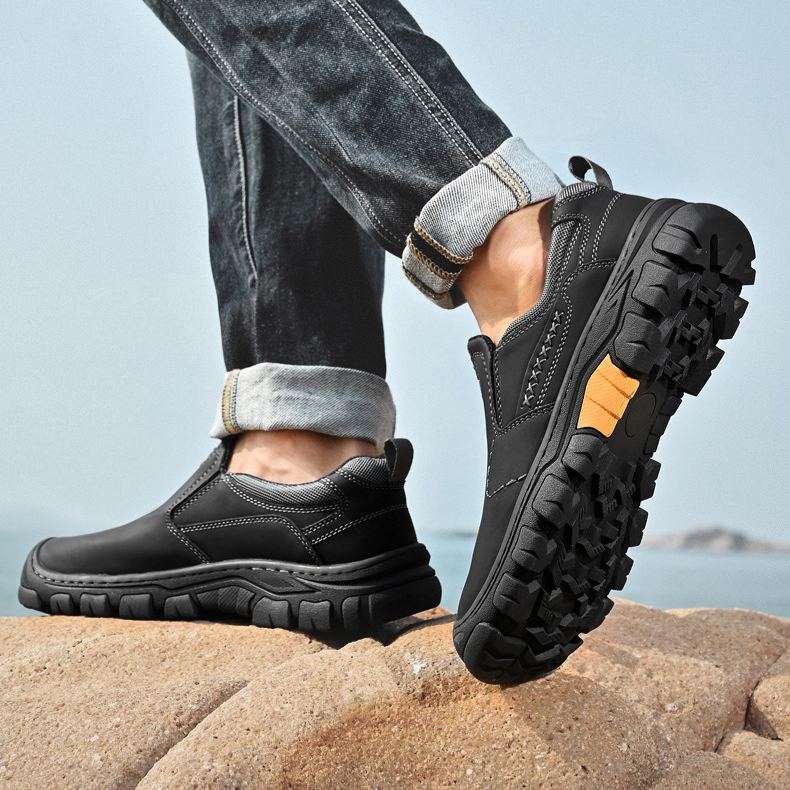 🔥Mega Sale - Buy Now & Save 50% OFF🔥Men’s Genuine Leather Slip-On Outdoor Walking Shoes