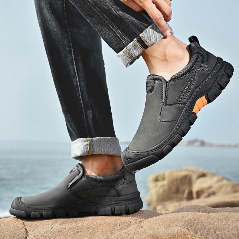 🔥Mega Sale - Buy Now & Save 50% OFF🔥Men’s Genuine Leather Slip-On Outdoor Walking Shoes