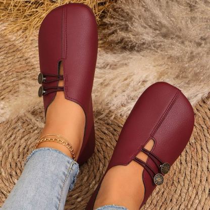 🔥Mega Sale - Buy Now & Save 50% OFF🔥Classic Button Strap Comfort Flats – Casual Slip-On Loafers for Women