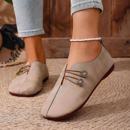 🔥Mega Sale - Buy Now & Save 50% OFF🔥Classic Button Strap Comfort Flats – Casual Slip-On Loafers for Women