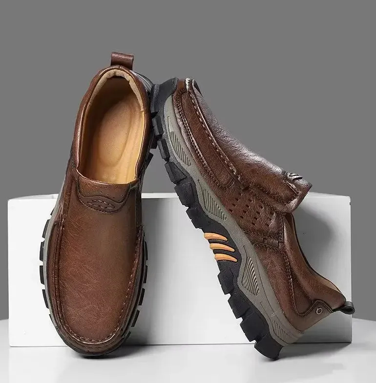 🔥Mega Sale - Buy Now & Save 50% OFF🔥Men's Handmade Genuine Leather Orthopedic Walking Shoes