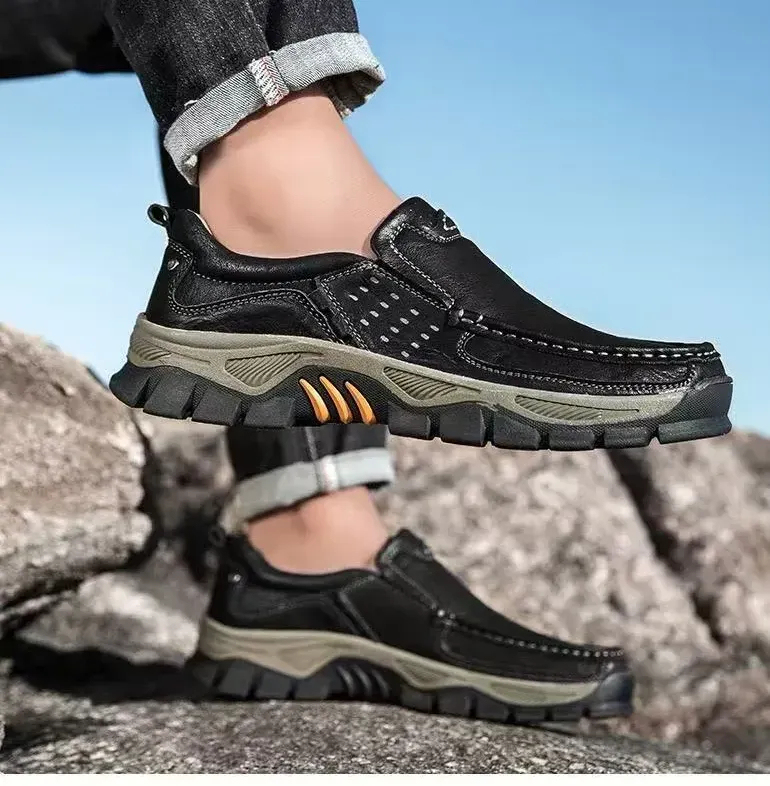 🔥Mega Sale - Buy Now & Save 50% OFF🔥Men's Handmade Genuine Leather Orthopedic Walking Shoes
