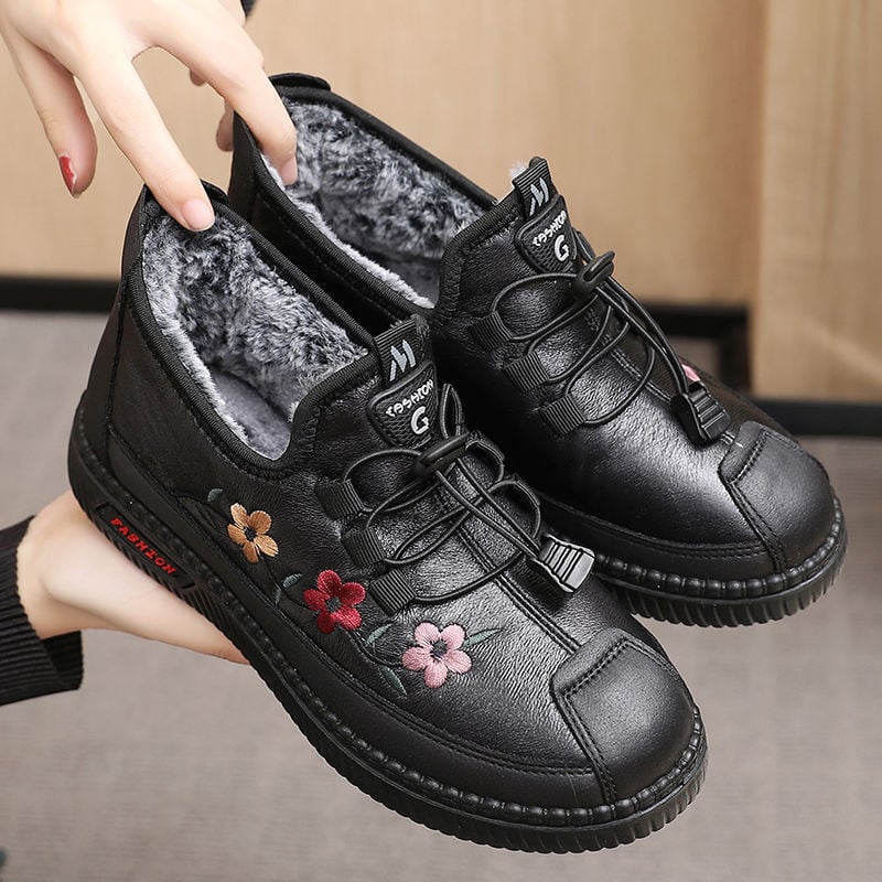 ⏰Last Day! 50% OFF 🔥Women's moccasins made of leather and fur, soft and warm