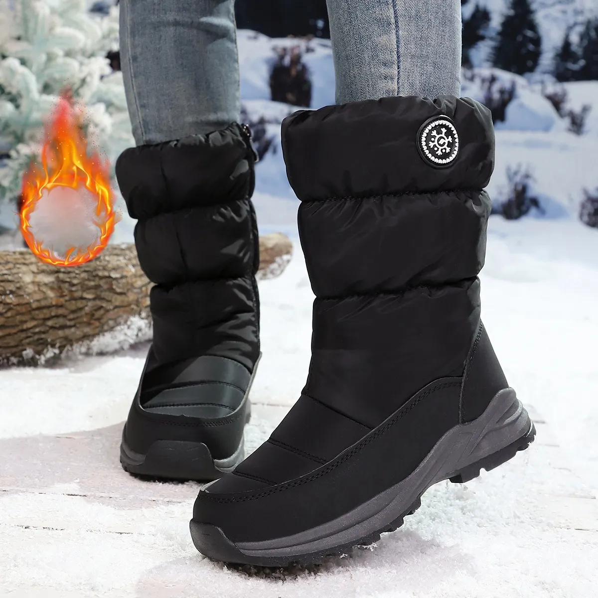 Women's High Quality Winter Mid-Calf Snow Boots
