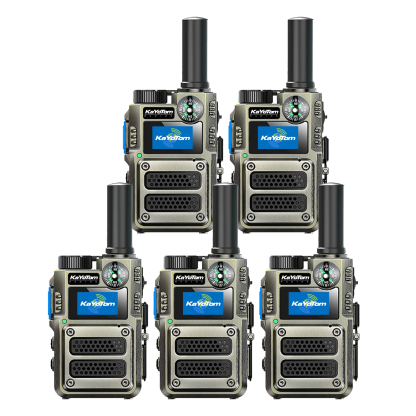 KaYoTom M12 Global LTE Walkie Talkie – Long Range Two-Way Radio, Unlimited Distance, No License Required, Built-in Flashlight & Compass, Secure PTT for Outdoor, Security & Business