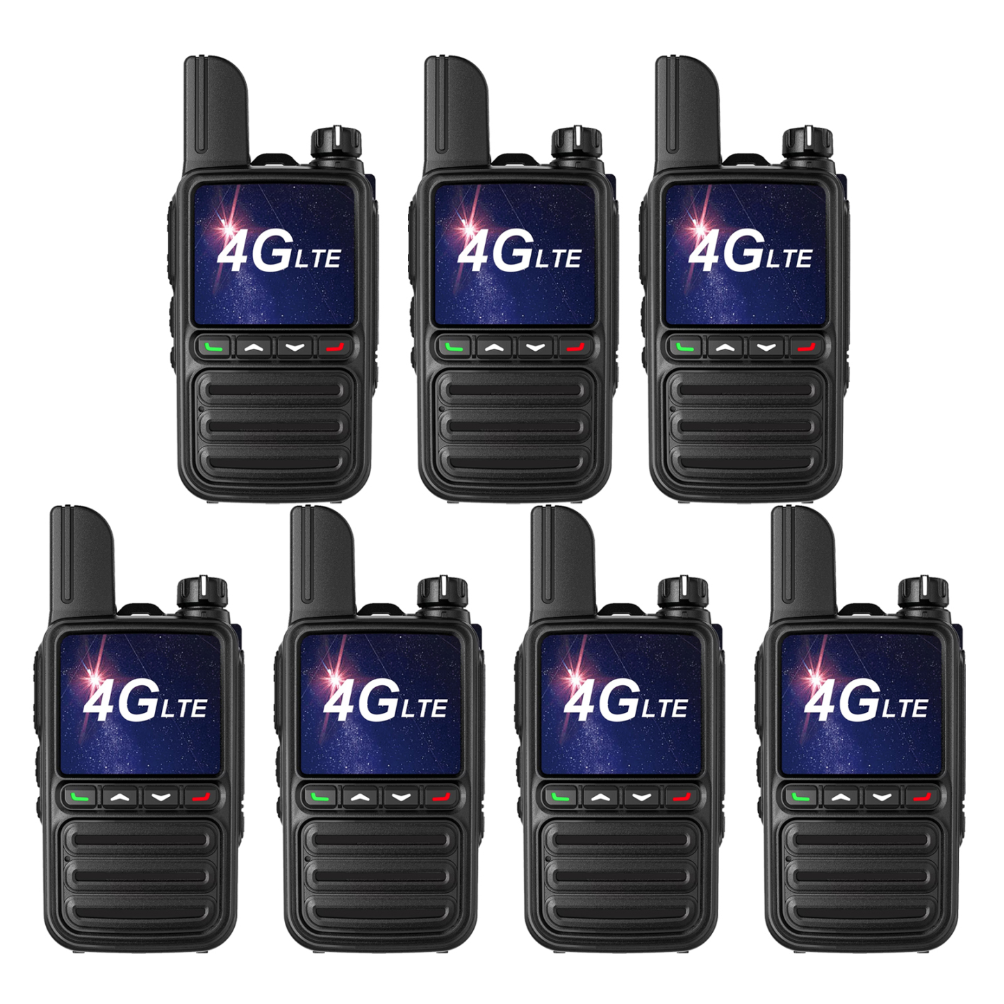 KaYoTom G08 Global Walkie Talkies Unlimited Range PTT Push-to-Talk Over Cellular Nationwide 5000 Miles POC 4G Handheld Long Range Two Way Radio for Team Management