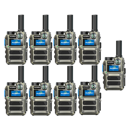 KaYoTom M12 Global LTE Walkie Talkie – Long Range Two-Way Radio, Unlimited Distance, No License Required, Built-in Flashlight & Compass, Secure PTT for Outdoor, Security & Business