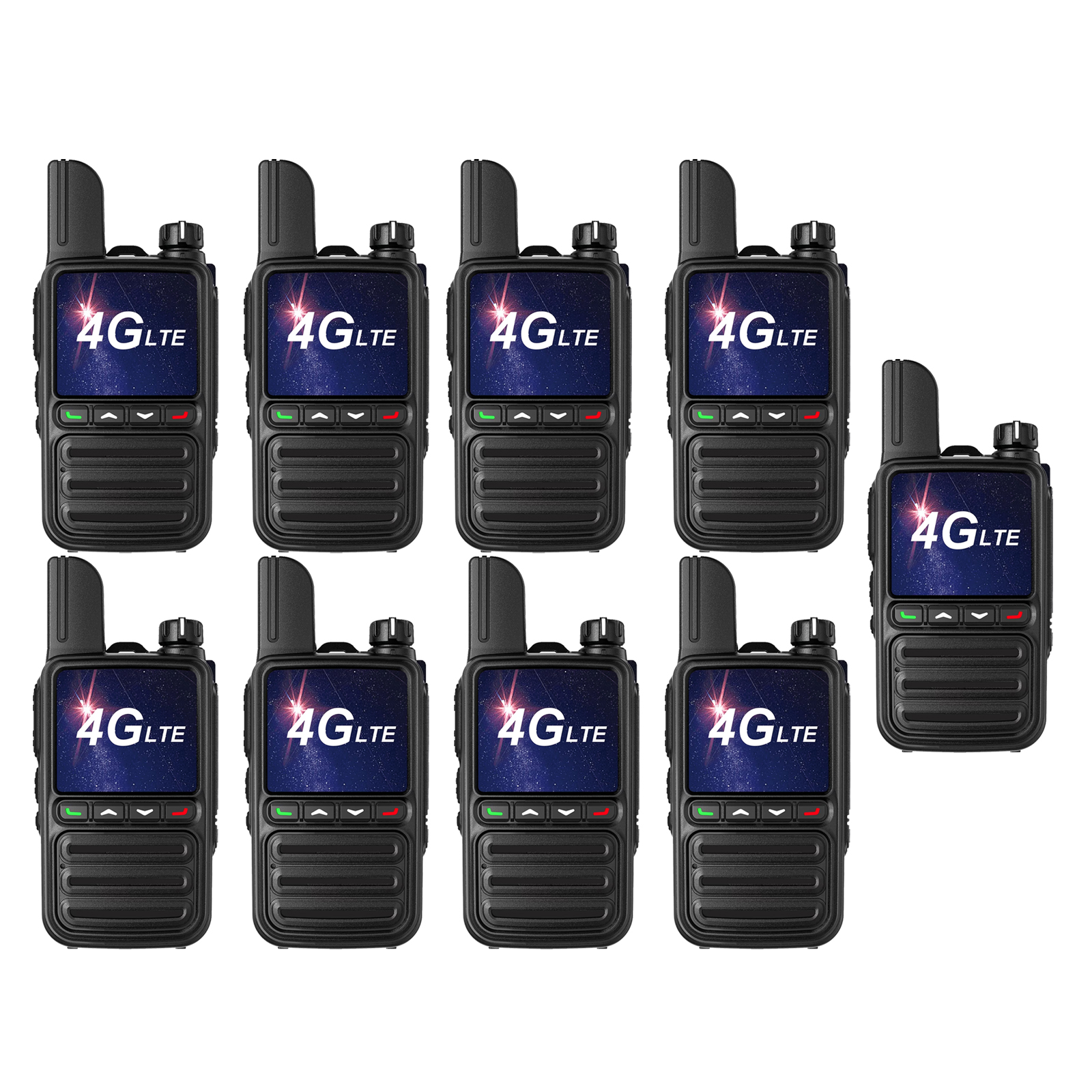 KaYoTom G08 Global Walkie Talkies Unlimited Range PTT Push-to-Talk Over Cellular Nationwide 5000 Miles POC 4G Handheld Long Range Two Way Radio for Team Management