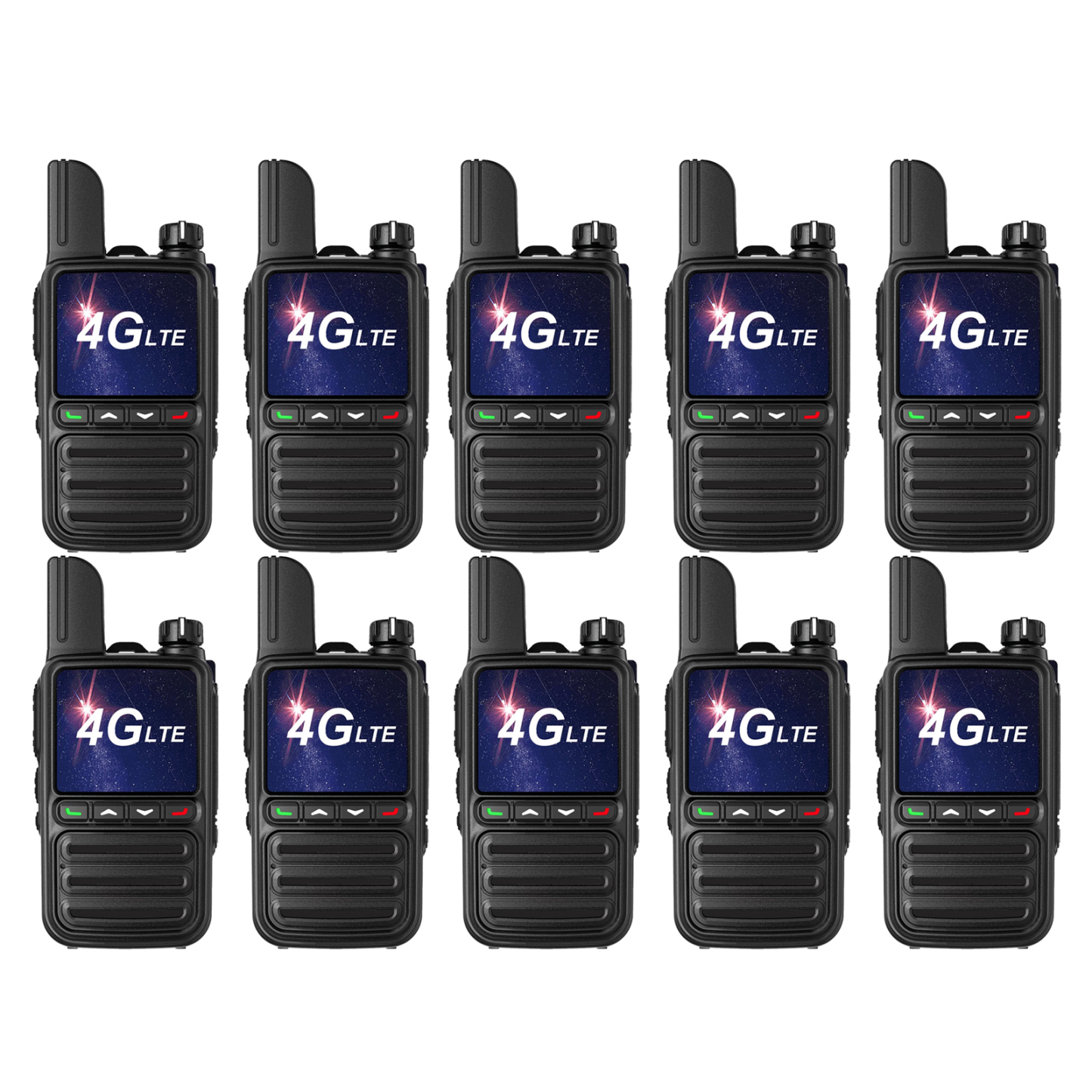 KaYoTom G08 Global Walkie Talkies Unlimited Range PTT Push-to-Talk Over Cellular Nationwide 5000 Miles POC 4G Handheld Long Range Two Way Radio for Team Management