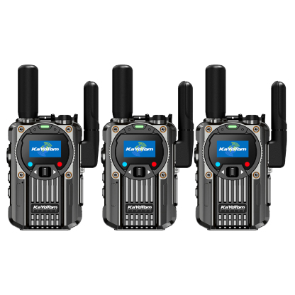 KaYoTom M66 Global Walkie Talkie – Unlimited Range 4G LTE Two-Way Radio with AES Encryption, 72H Battery, Built-in FM Radio & LED Flashlight, Lightweight Durable Design for Outdoor, Security & Emergency