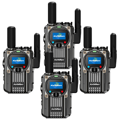 KaYoTom M66 Global Walkie Talkie – Unlimited Range 4G LTE Two-Way Radio with AES Encryption, 72H Battery, Built-in FM Radio & LED Flashlight, Lightweight Durable Design for Outdoor, Security & Emergency