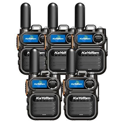 KaYoTom M11 Long Range Walkie Talkie – Global Two-Way Radio with Encrypted Communication, Unlimited Range, 72H Battery Life, HD Audio, Lightweight Design & Built-In LED Flashlight