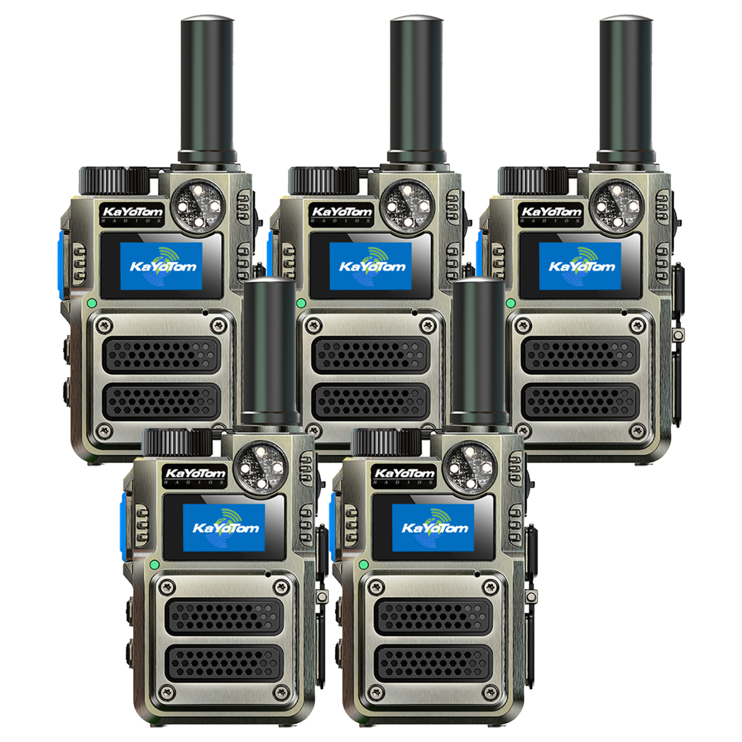 （Lifetime Free） Global Unlimited Range 4G LTE PoC Rapid Walkie Talkies Long Range Two-Way Radios 5000+ Miles with Nationwide Range,SOS Alert Long Distance Radios for Truck Fleet,Construction site