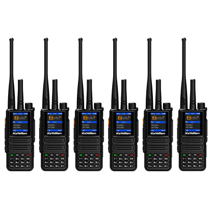 KaYoTom D08 Zello Walkie Talkie Long Range - POC + UHF for Family, Construction, Logistics, Transportation, Hotels, Shopping Malls, Outdoors and Emergency Rescue Encrypted Two Way Radios