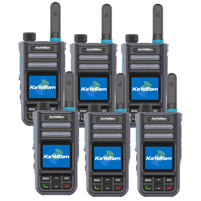 KaYoTom M16 4G POC Global Encrypted PTT Walkie Talkie Unlimited Range - IP67 waterproof, GPS tracking, Bluetooth & 7-Day Batter