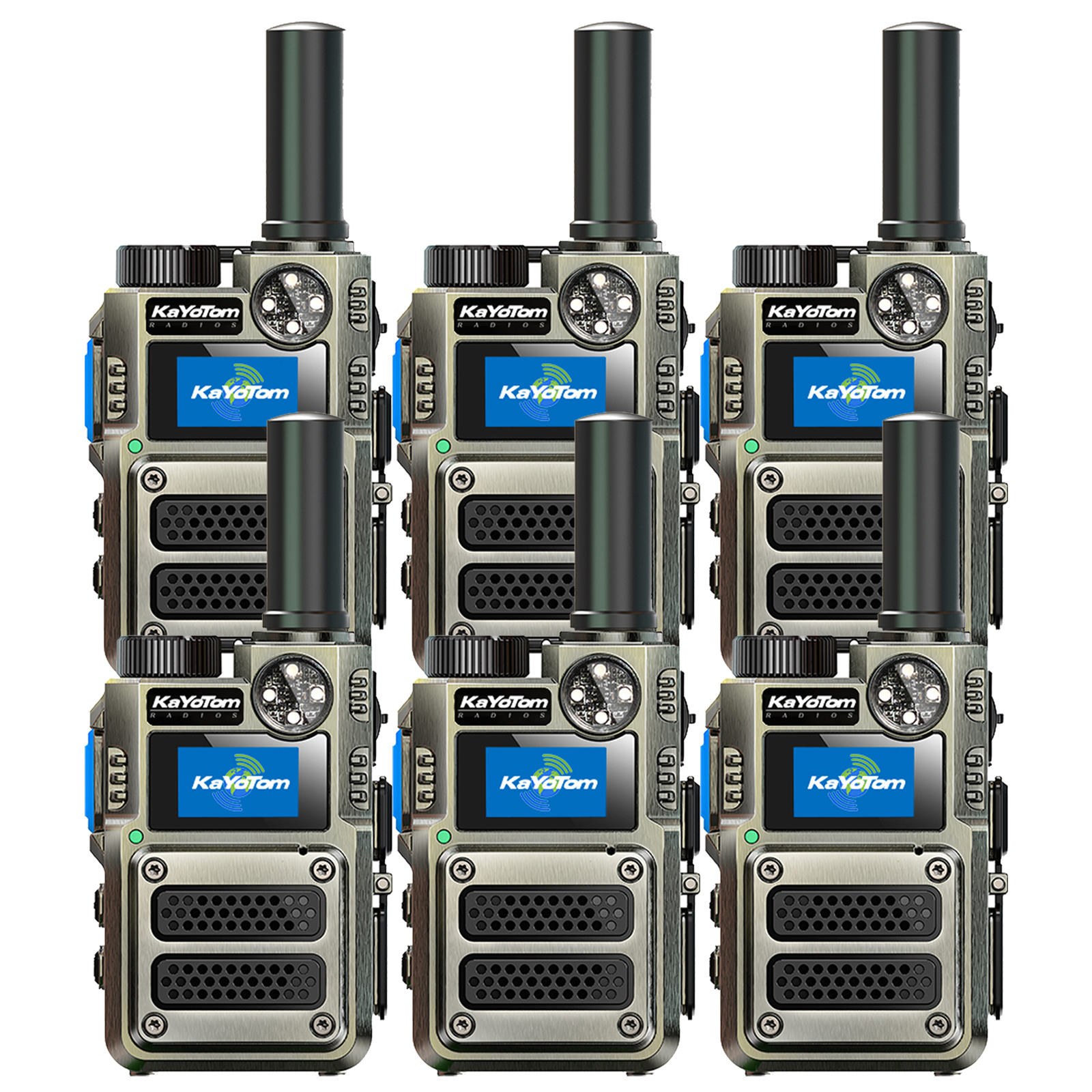 （Lifetime Free） Global Unlimited Range 4G LTE PoC Rapid Walkie Talkies Long Range Two-Way Radios 5000+ Miles with Nationwide Range,SOS Alert Long Distance Radios for Truck Fleet,Construction site