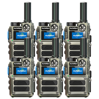 （Lifetime Free） Global Unlimited Range 4G LTE PoC Rapid Walkie Talkies Long Range Two-Way Radios 5000+ Miles with Nationwide Range,SOS Alert Long Distance Radios for Truck Fleet,Construction site